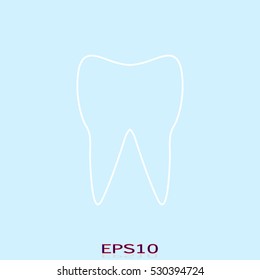 tooth, icon, vector illustration EPS 10