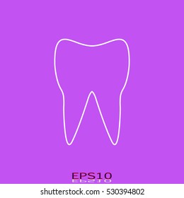 tooth, icon, vector illustration EPS 10
