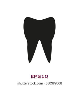 tooth, icon, vector illustration EPS 10