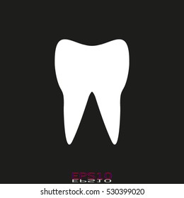 tooth, icon, vector illustration EPS 10