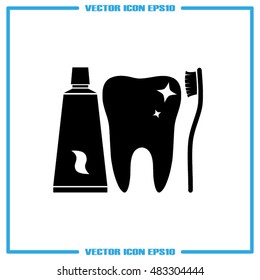 tooth icon vector illustration eps10.
