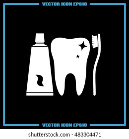 tooth icon vector illustration eps10.