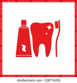 tooth icon vector illustration eps10.