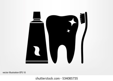 tooth icon vector illustration eps10.
