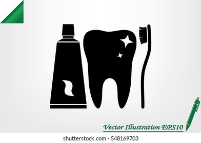 tooth icon vector illustration eps10