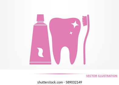 tooth icon vector illustration eps10