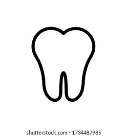 Tooth icon, vector illustration. Flat design style. vector tooth icon illustration isolated on white background, tooth icon Eps10. tooth icons graphic design vector symbols.