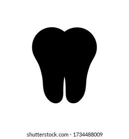 Tooth icon, vector illustration. Flat design style. vector tooth icon illustration isolated on white background, tooth icon Eps10. tooth icons graphic design vector symbols.