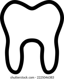 tooth icon, vector illustration isolated on a white background 