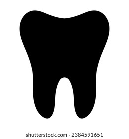 Tooth Icon. Vector illustration isolated on white background
