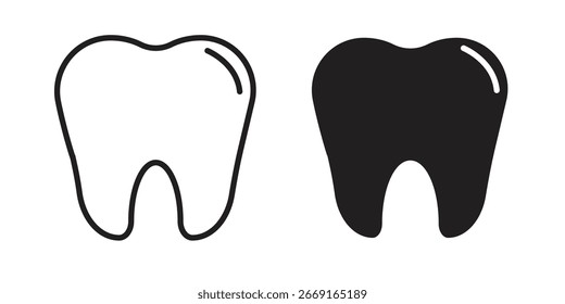 Tooth icon. Vector Illustration. Isolated vector Illustration. EPS Illustration.