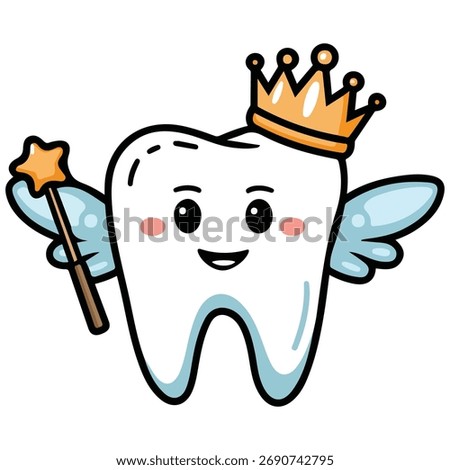 tooth icon vector illustration isolated on white background