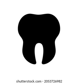 ilustración vectorial de icono dental en fondo blanco