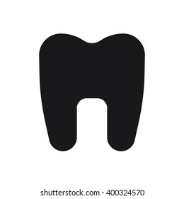 Tooth icon Vector Illustration on the white background.
