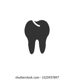 Tooth icon. Vector illustration. Organ icon