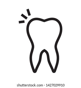 tooth icon vector illustration template