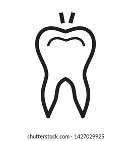 tooth icon vector illustration template