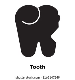 Tooth icon vector isolated on white background, Tooth transparent sign , medical health symbols