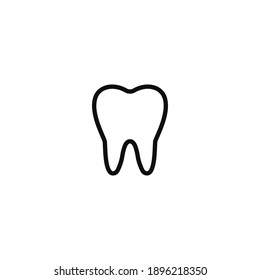 tooth icon, tooth icon vector isolated on white background. tooth icon image, tooth icon illustration