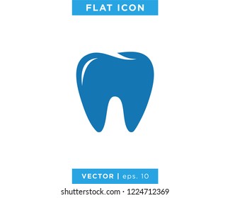 Tooth Icon Vector Logo Design Template.