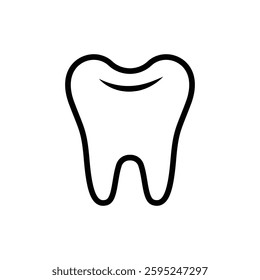 tooth icon vector logo design simple