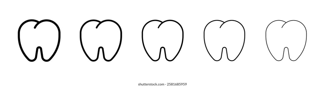 Tooth icon Vector logo sign