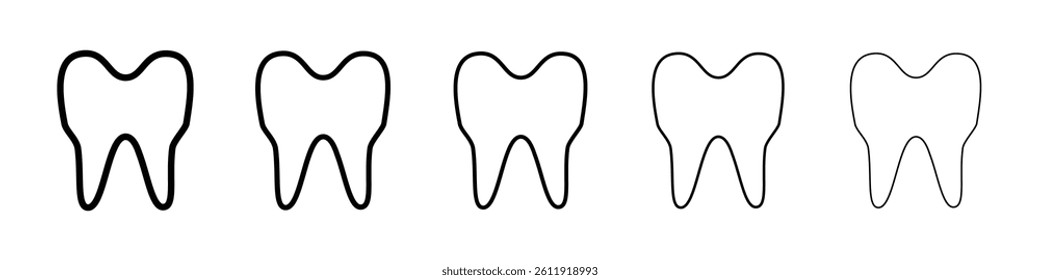 Tooth icon Vector logo sign