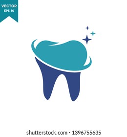 tooth icon vector logo template