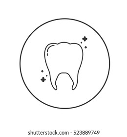 Tooth Icon vector logo template.vector and illustration.