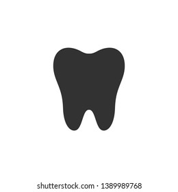 Tooth icon vector. Medical Tooth symbol illustration