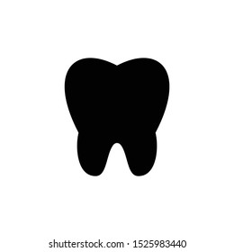 Tooth icon vector. Medical Tooth symbol illustration