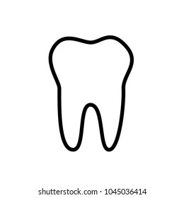 Tooth icon. Vector object