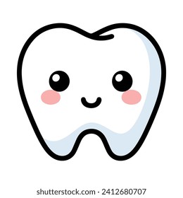 Tooth icon vector on white background