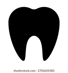 Vector Del Icono Del Diente Sobre Fondo Blanco