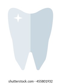 Tooth icon vector silhouette