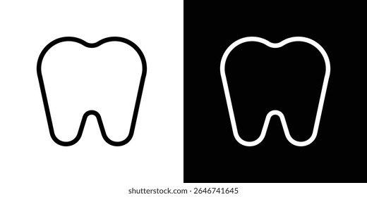 Tooth icon vector simple element illustration editable