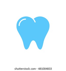 Tooth icon vector, solid logo illustration, pictogram isolated on white