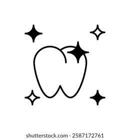 Tooth icon vector stock illustration