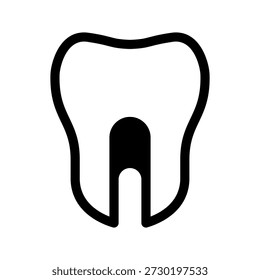 Ilustração de design de símbolo de vetor de ícone de dente