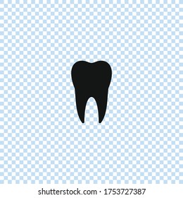 Tooth icon.Dental symbol.Dental care design concept illustration