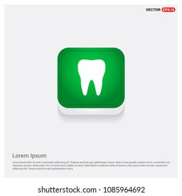 Tooth IconGreen Web Button