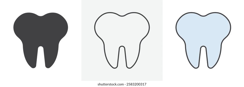 Tooth icons pack for website designs