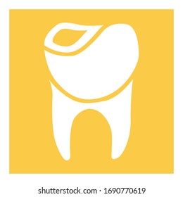 Tooth icons simple Illustration Clip Art vector