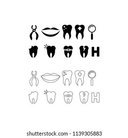 tooth icons templates