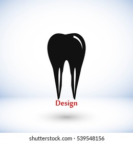 Tooth iconvector, flat design best vector icon