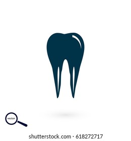 Tooth iconvector, flat design best vector icon
