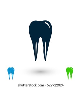 Tooth iconvector, flat design best vector icon