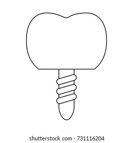 tooth implant icon 