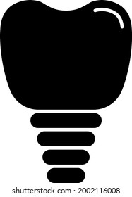 Tooth Implant icon vector image. Can also be used for web apps, mobile apps and print media.