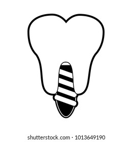 tooth implant symbol